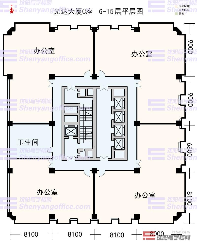 光達(dá)大廈B座平層圖